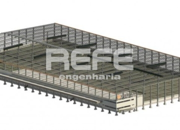 Modelo BIM - Prédio industrial