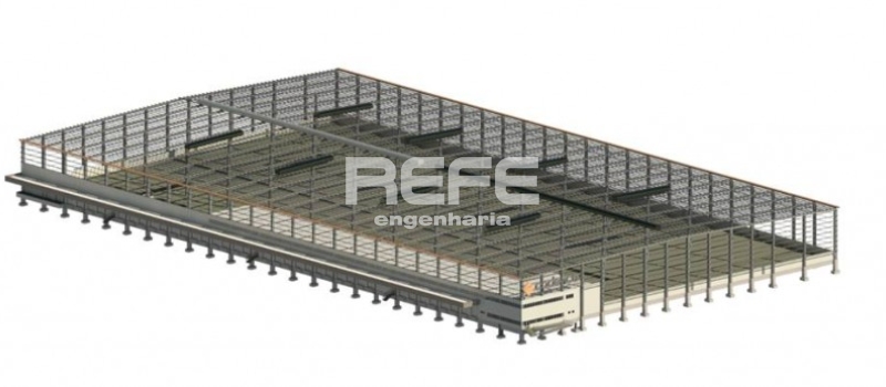 Modelo BIM - Prédio industrial