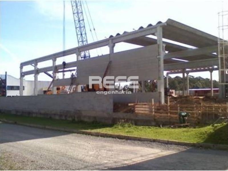 Montagem estrutura pré moldada