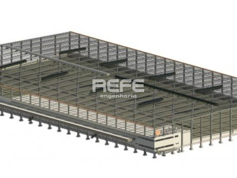 Modelo BIM - Prédio industrial