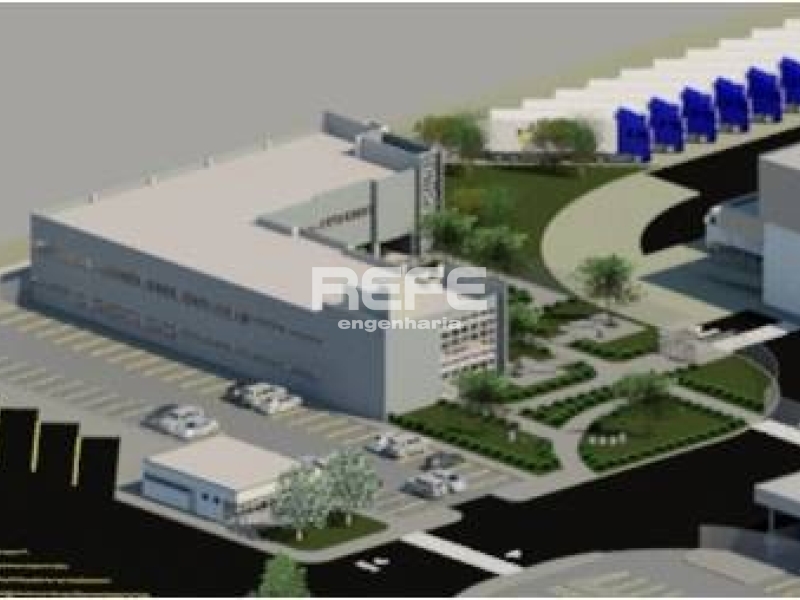 Modelo BIM - Detalhe prédio administrativo